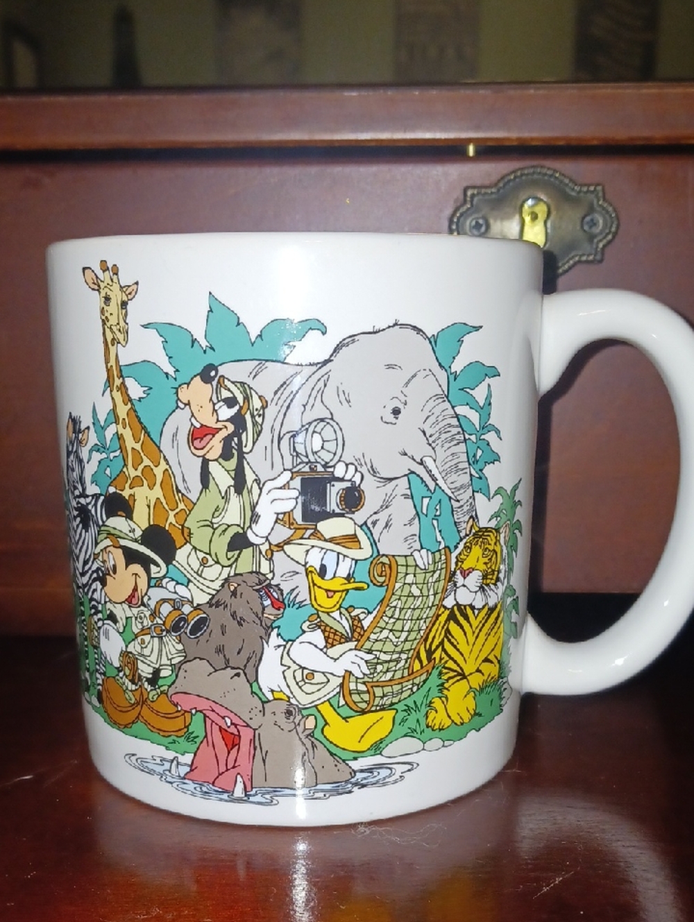 Disney Animal Kingdom White Ceramic Oversized Mug